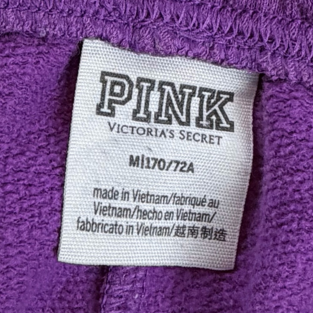 PINK • Victoria's Secret Purple Logo High-Waisted Sweatpants, M - Picture 9 of 11